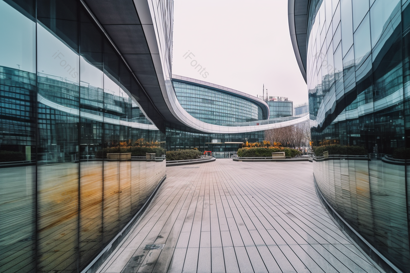 空无一人现代城市都市实拍流线型艺术高楼玻璃幕墙摄影,高清,摄影图,摄影图片,图片大全,摄影图免费下载